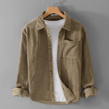 Relaxed Fit Corduroy Casual Jacket