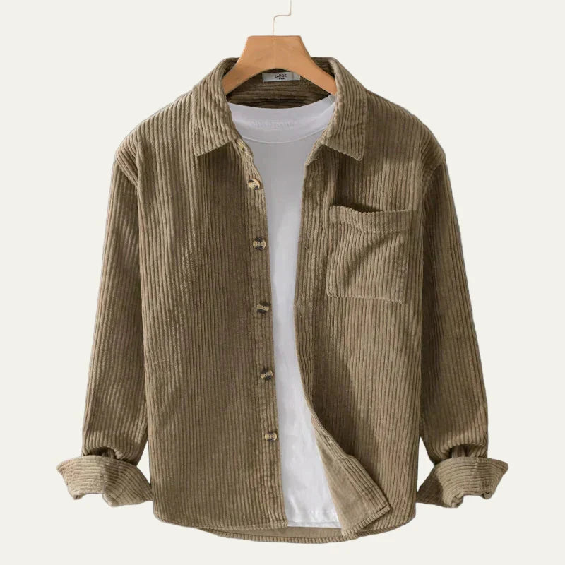 Men's Classic Corduroy Button Down Shirt
