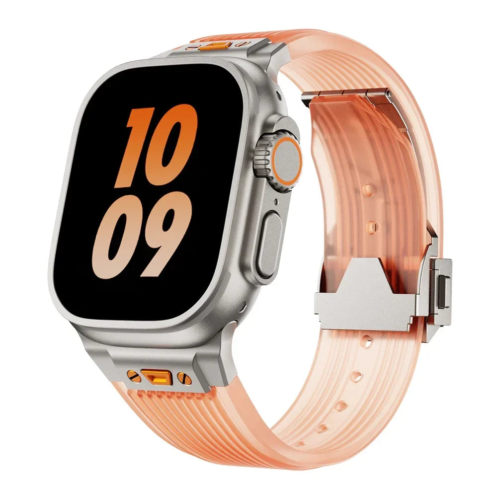 Clear Comfortable Apple Watch Strap For Everyday Use