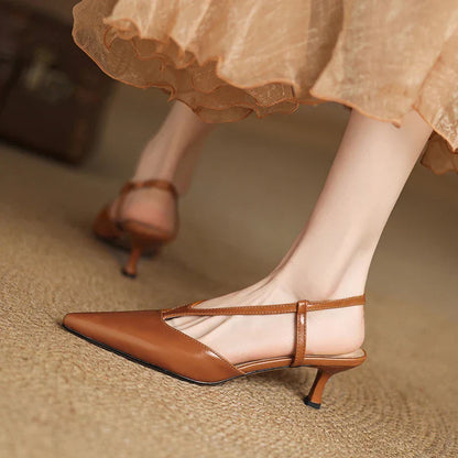 Comfortable Low Heel Slingback Shoes