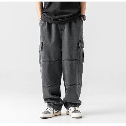 Relaxed Fit Mens Cargo Pants Jeans