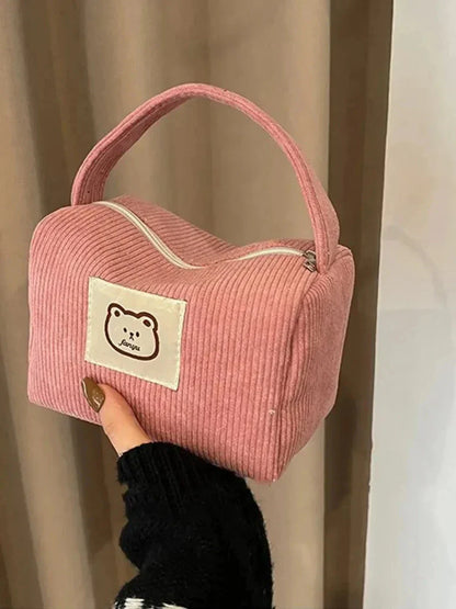 Large Capacity Makeup Bag - Pink Travel Cosmetics Pouch