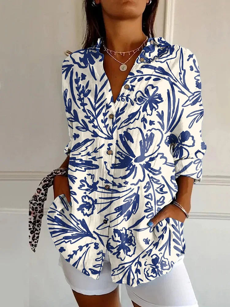 Pretty Floral Ladies Casual Top
