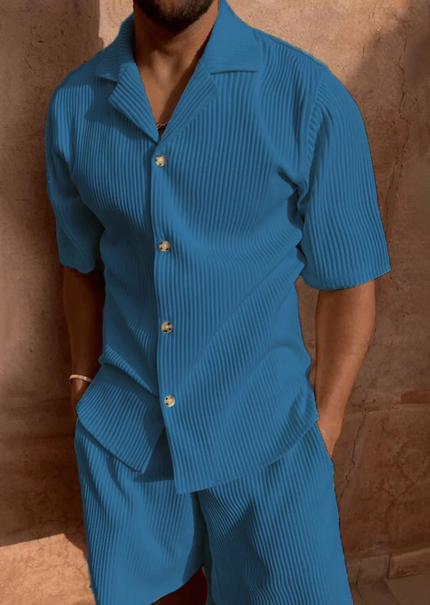 Comfortable Summer Shorts Outfit - Shirt & Shorts Set