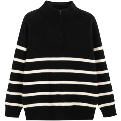 Timeless Horizontal Neck Pullover Sweater