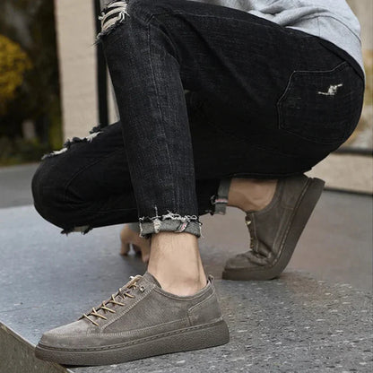 Authentic Leather Low Top Sneakers