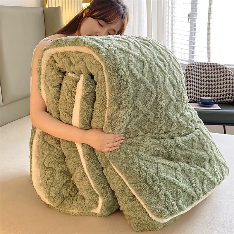 Plush Cashmere Soft Heavy Blanket for Winter
