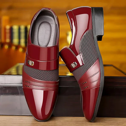 Comfortable Black Leather Dress Shoes for Men