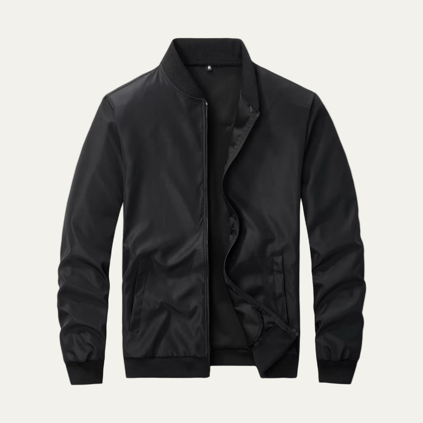 Slim Fit Zip Up Bomber Jacket for Men