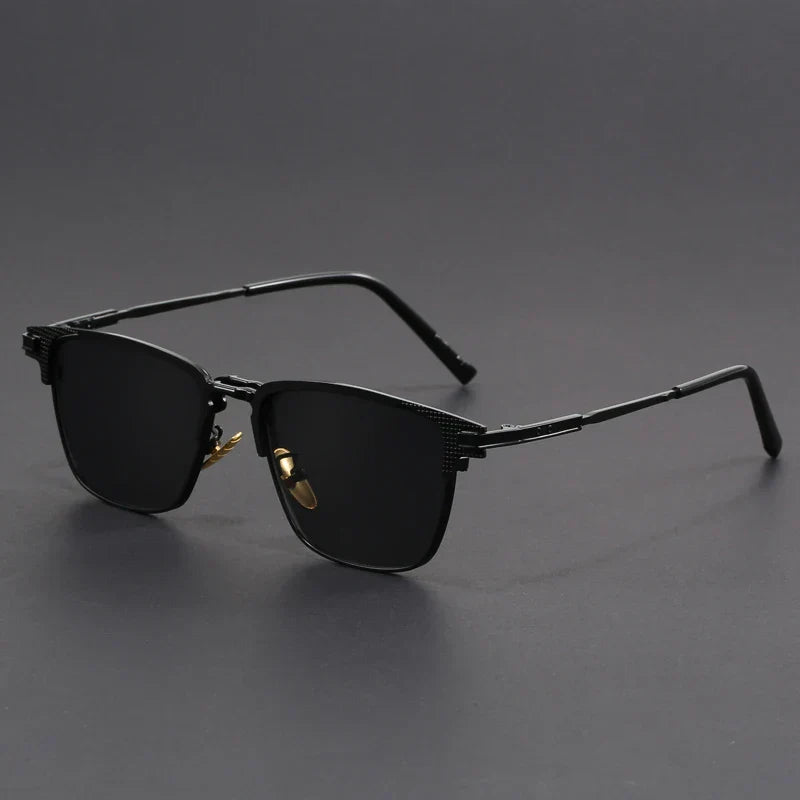 OutfitLondon Titanium Sunglasses Ultra Lightweight Half Frame Glare - OutfitLondon