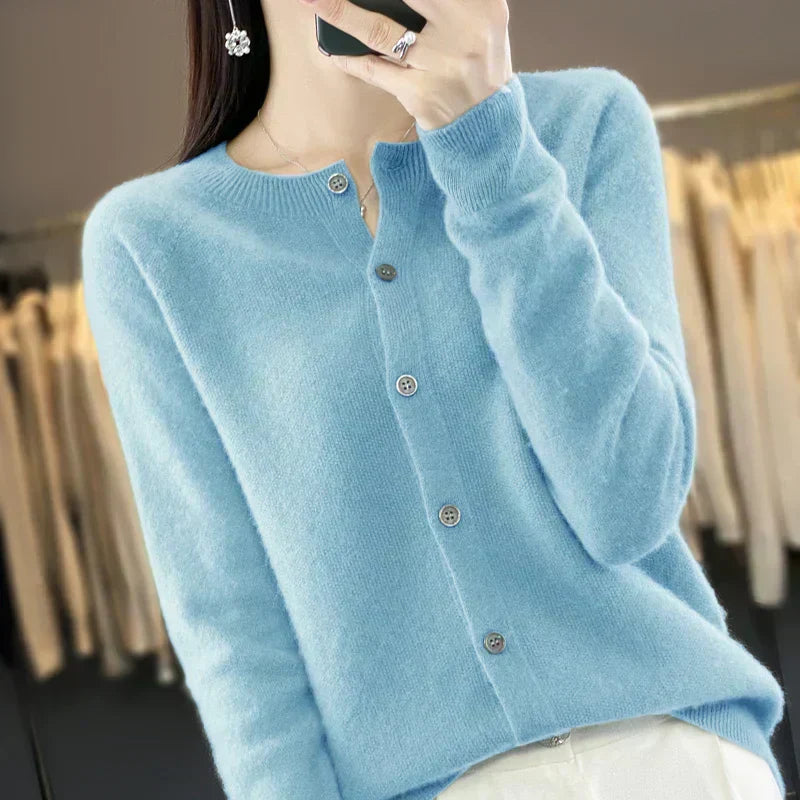 Cozy Women's Merino Wool Crew Sweater