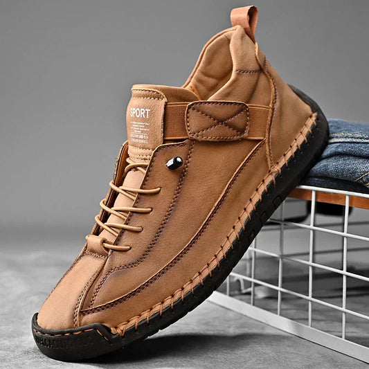 Men's Comfortable Lace Up Sneakers with Good Grip Sole - OutfitLondon