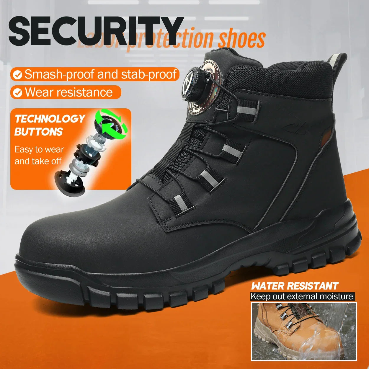 Durable Insulated Work Safety Boots