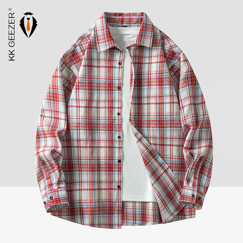 Soft Flannel Plaid Button Down Shirt - OutfitLondon