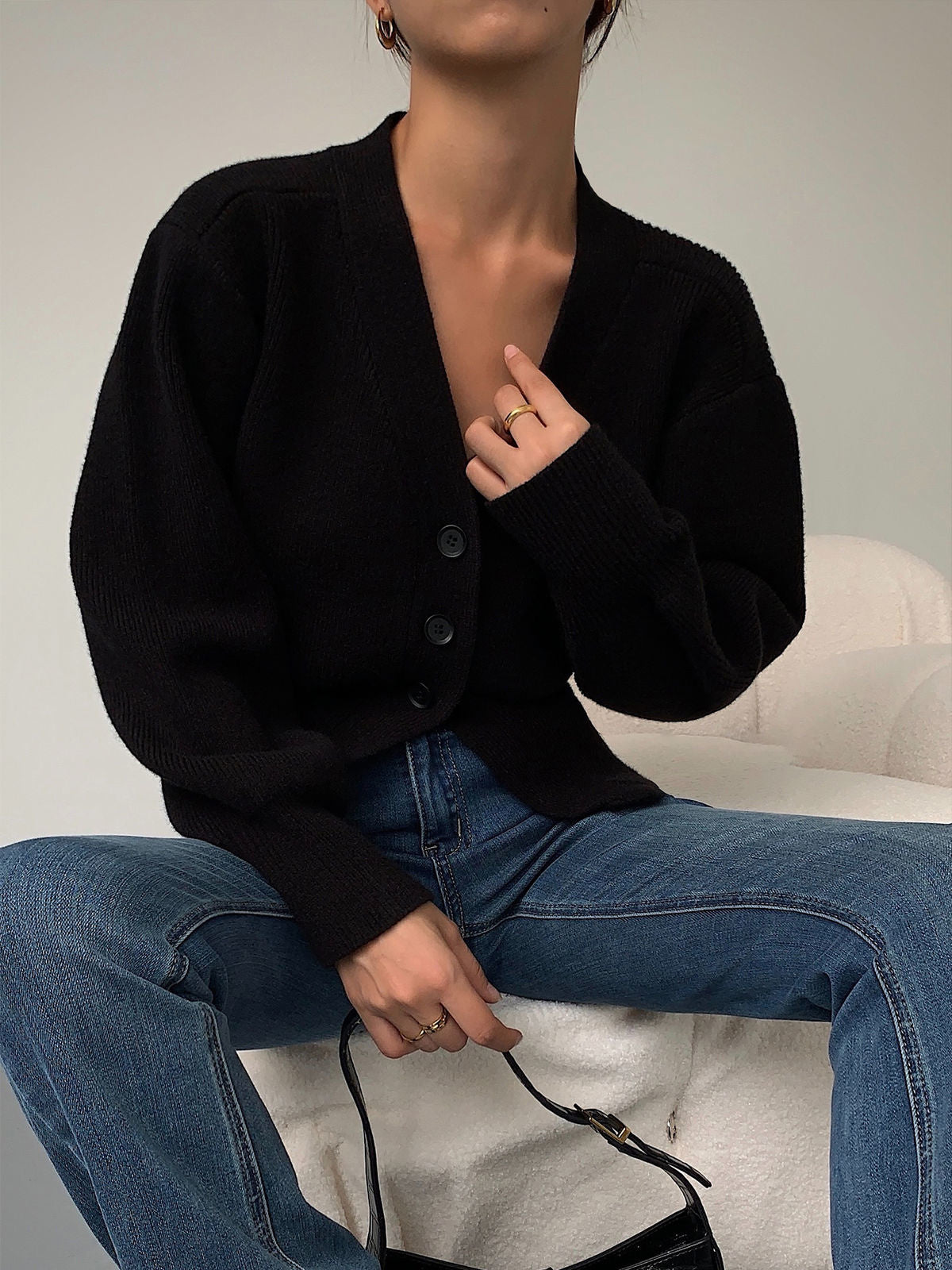 Soft Women's Button Front Long Cardigan Sweater