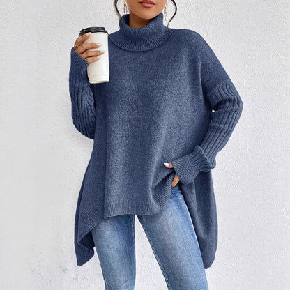 Casual Fit Turtleneck Jumper | Soft Crew Neck Sweater