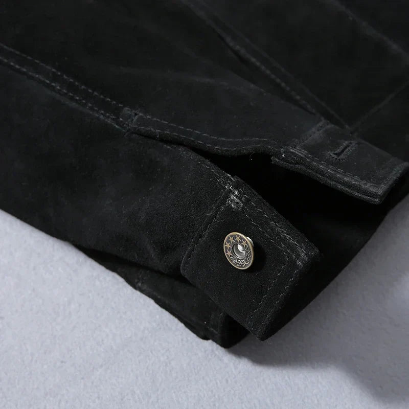 Soft Leather Bomber Jacket
