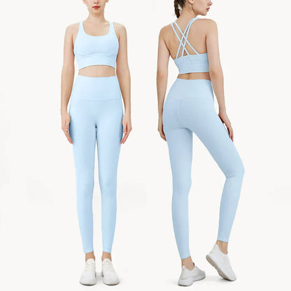Ladies Lightweight 2 Piece Gym Yoga Outfit Set