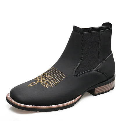 Fashionable Mens Leather Ankle Boots