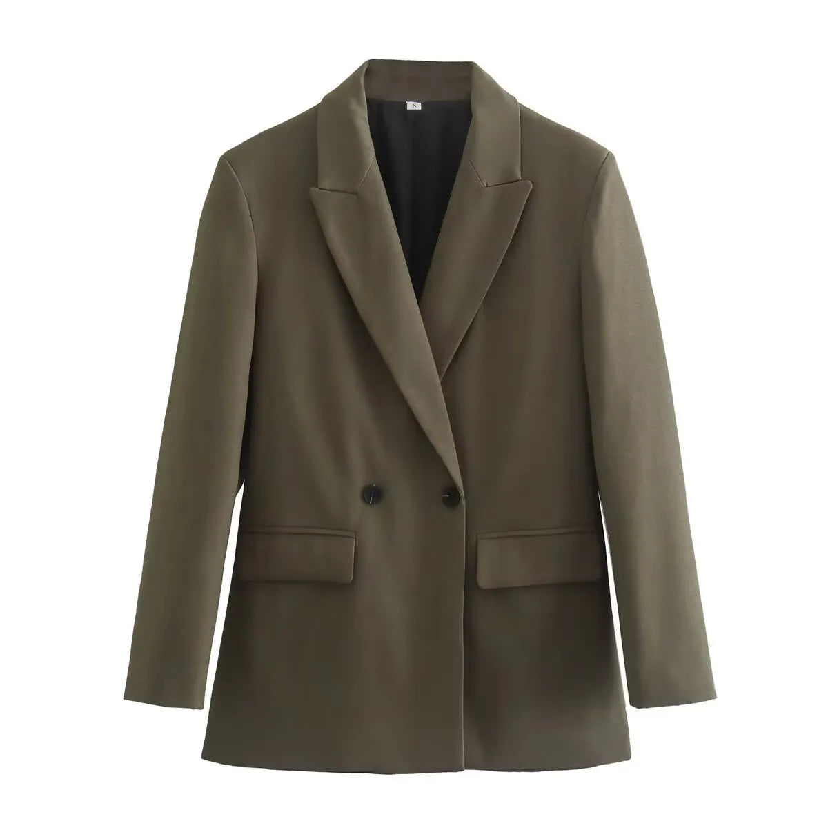 Timeless Tailored Ladies Coat with Pockets and Buttons