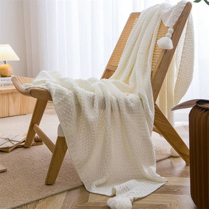 Nordknit Fringe Throw Blanket