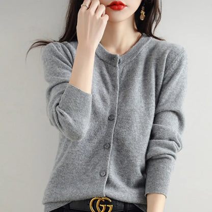 Soft Women's Open Front Cashmere Cardigan Sweater