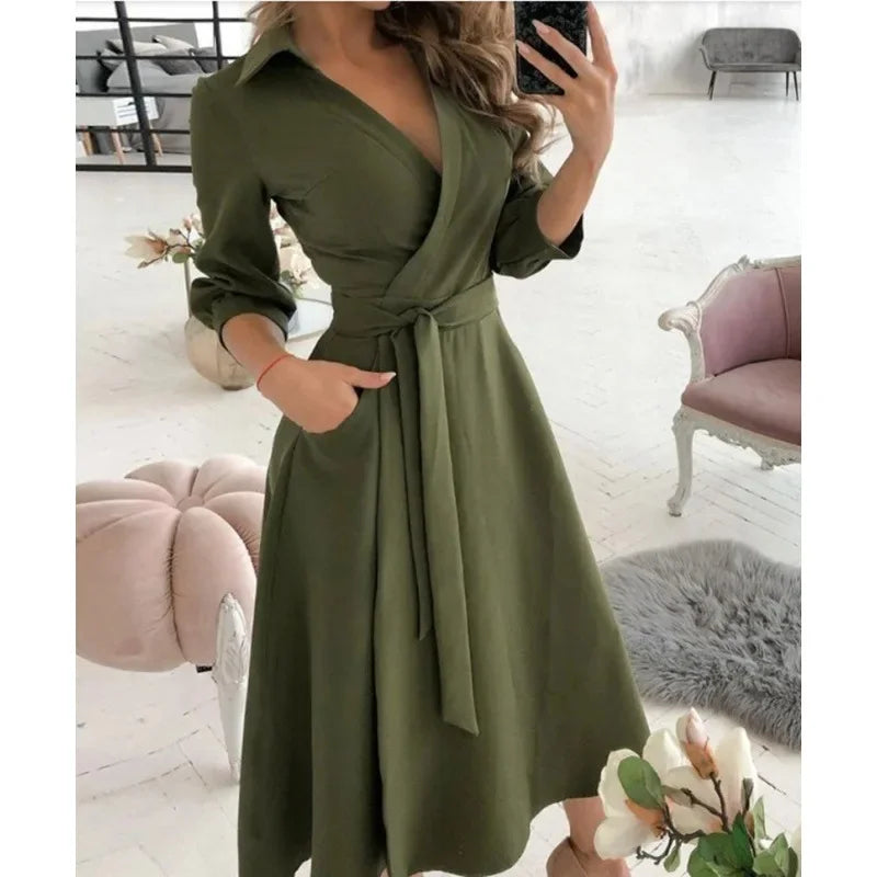 Stylish Women's Wrap Around Dress