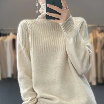 Cozy Ladies' Warm Wool Winter Sweater - OutfitLondon
