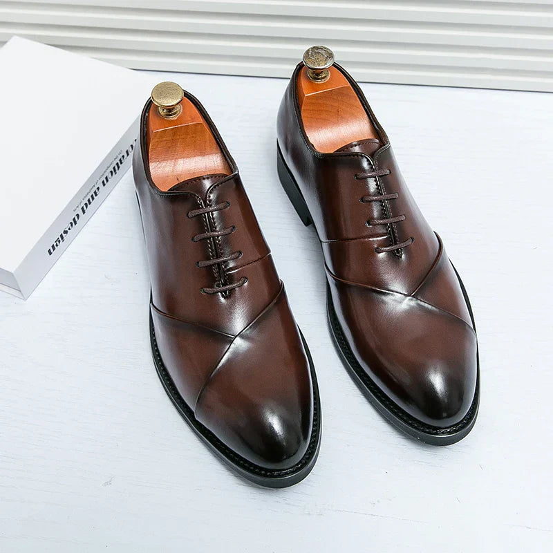 Luxury Brown Leather Dress Shoe