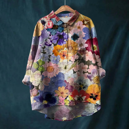 Relaxed Fit Women's Casual Button Down Shirt