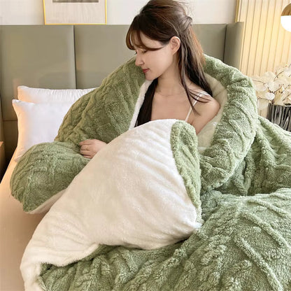 Plush Cashmere Soft Heavy Blanket for Winter