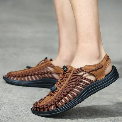 Comfortable Knit Sport Sandals – Soft Braided Strap Design