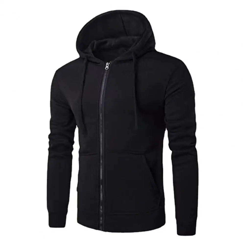 Men's Sporty Fitted Zip Up Hoodie