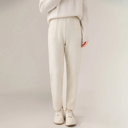 Comfortable Straight Leg Elastic Waist Pants