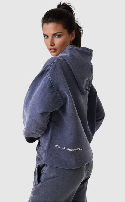 Oversized Graphic Hoodie Vintage Washed Streetwear