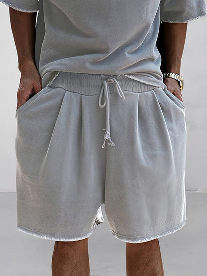 Men's Casual Sports Jersey Set Loose Fit