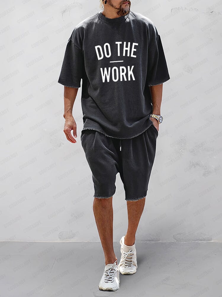 Men's Casual Sports Jersey Set Loose Fit