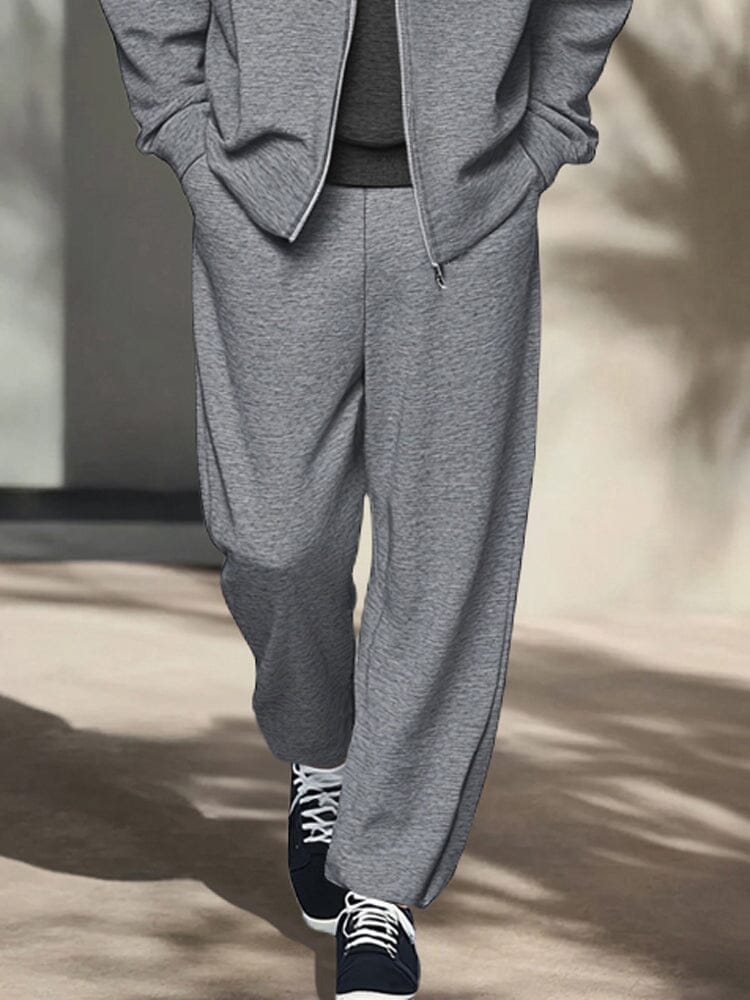Casual Sports Zip Up Jacket Set