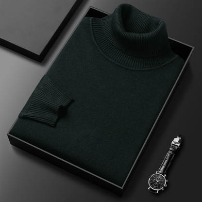 Men's Cashmere Cotton Turtleneck Sweater