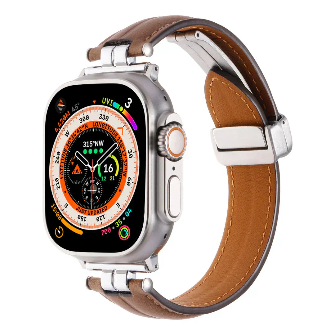 Durable Genuine Leather Strap for Apple Watch
