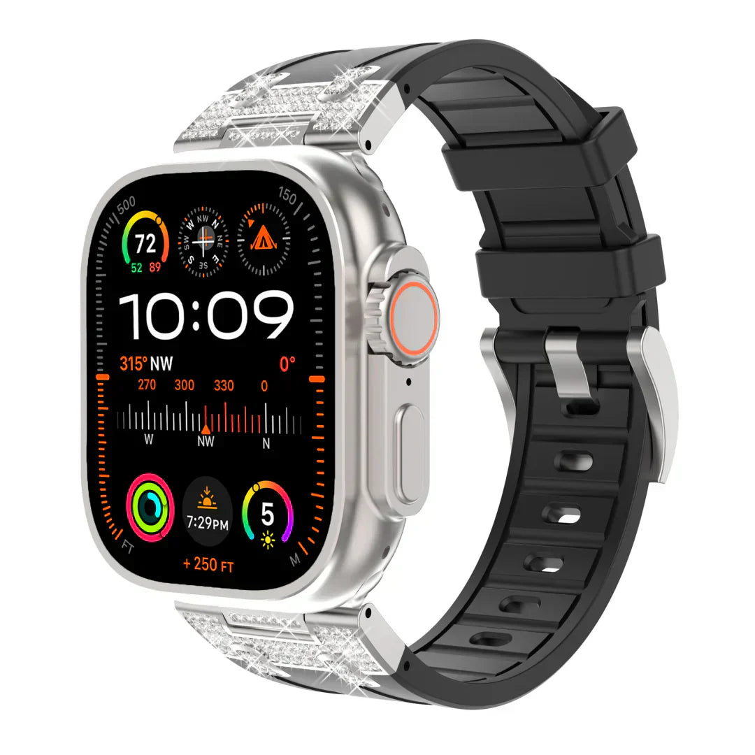 Premium Soft Diamond Apple Watch Strap - OutfitLondon