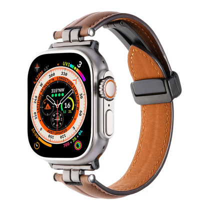 Durable Genuine Leather Strap for Apple Watch