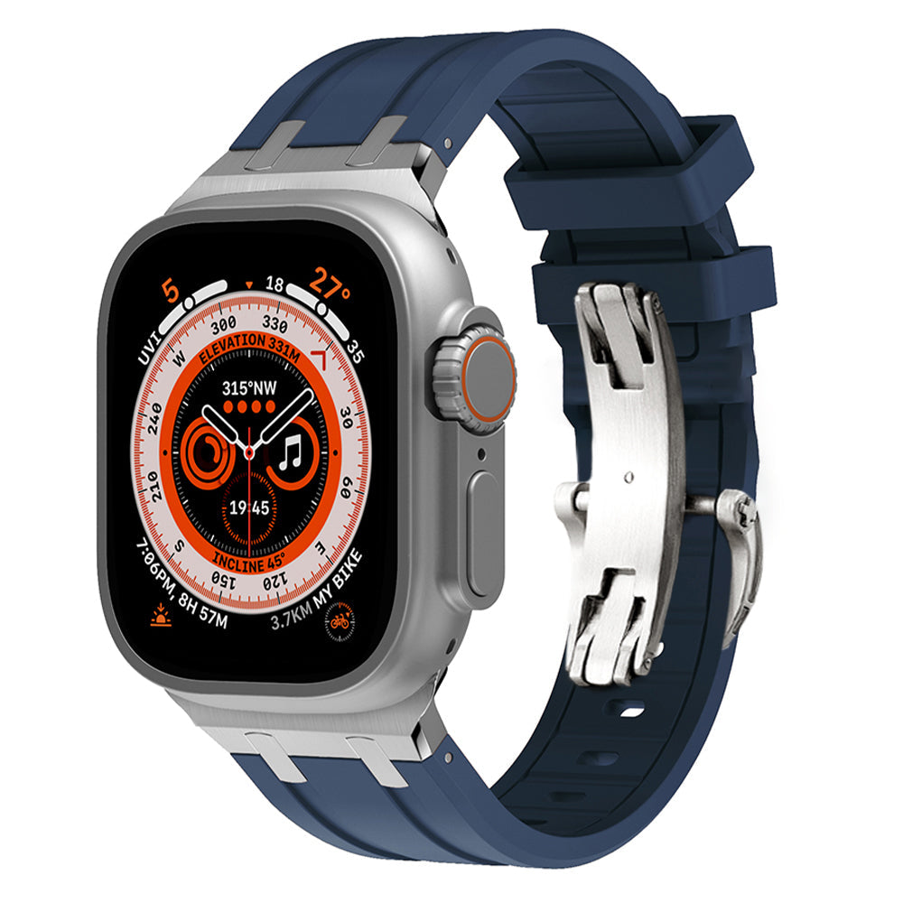 Strong Rubber Watch Band With Safe Clasp