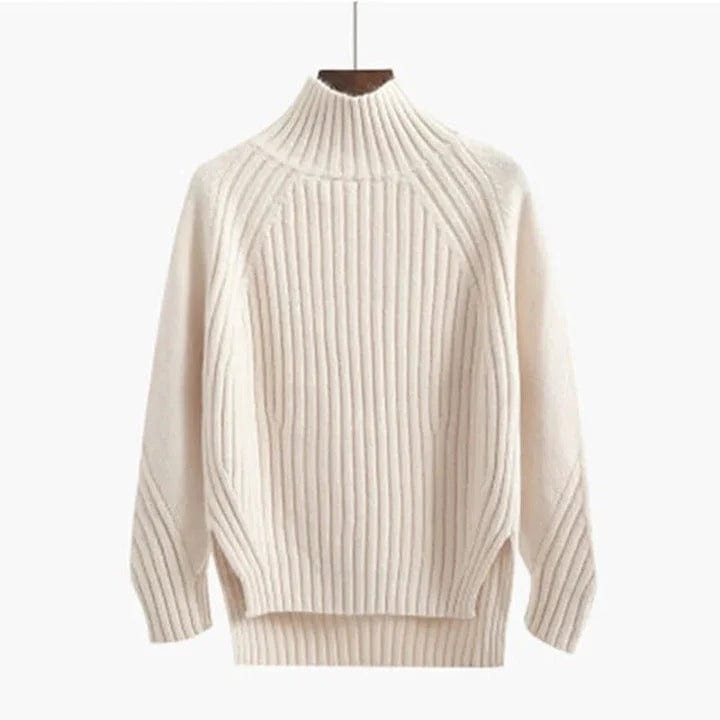 Warm Classic Crew Neck Winter Pullover Sweater - OutfitLondon