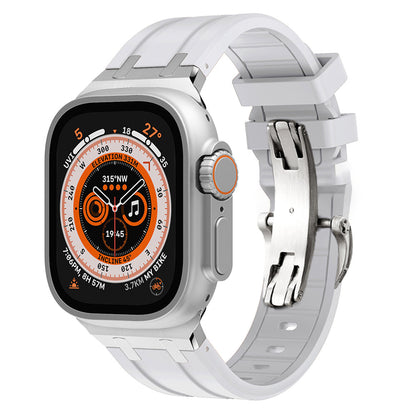 Strong Rubber Watch Band With Safe Clasp