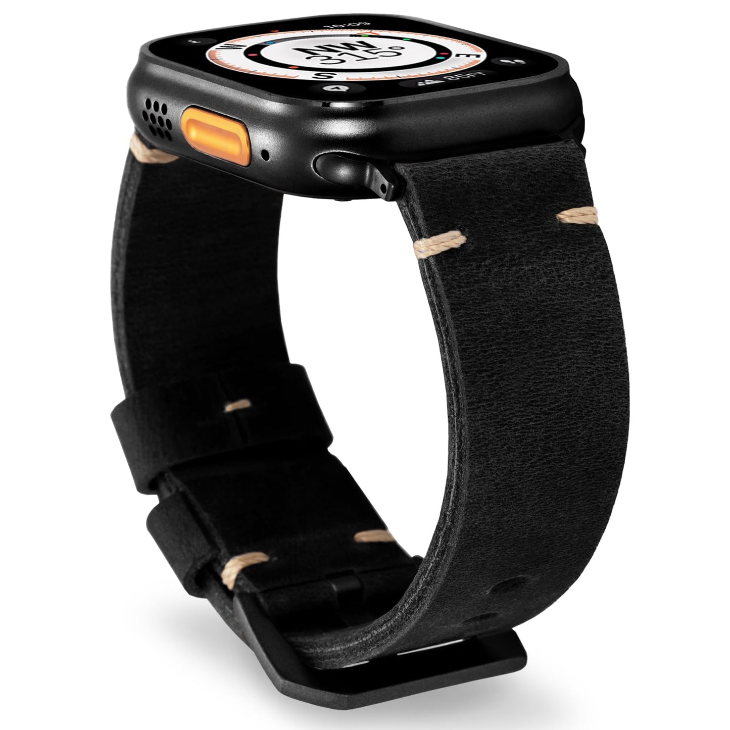Vintage Tan Genuine Leather Watch Strap