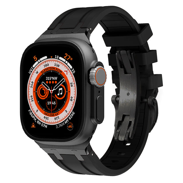 Strong Rubber Watch Band With Safe Clasp