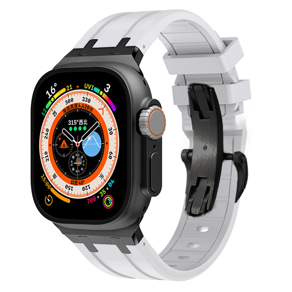 Strong Rubber Watch Band With Safe Clasp