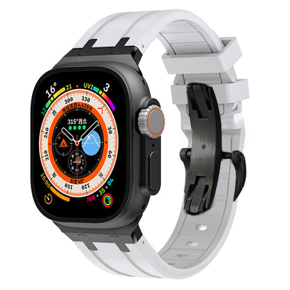 Strong Rubber Watch Band With Safe Clasp