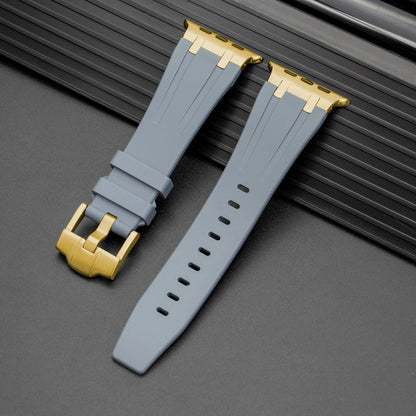 Strong Waterproof Apple Watch Band With Silver Buckle